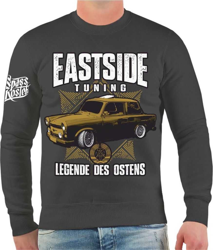 Herren Sweatshirt DDR Eastside Tuning Legende des Ostens