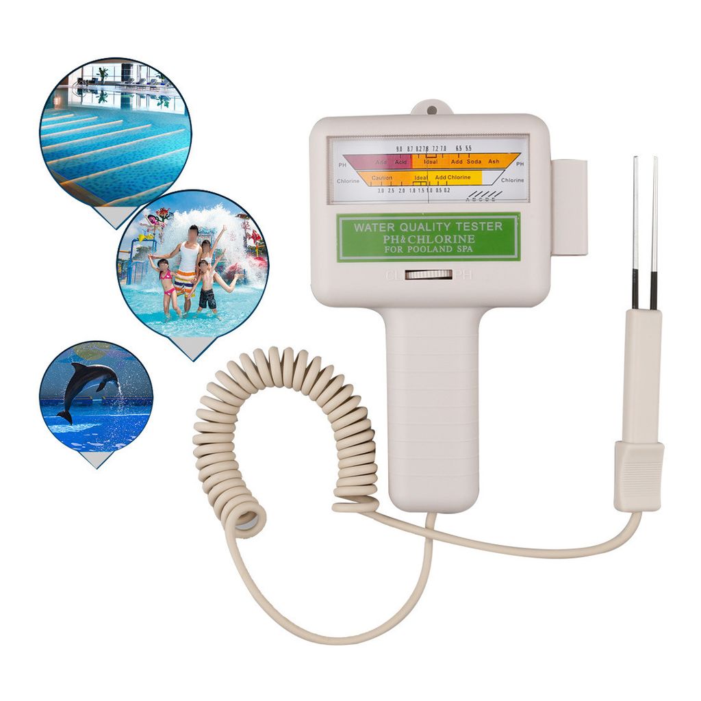 Elektronischer Chlor- und pH-Tester für Schwimmbäder - Wasserqualitätsmesser