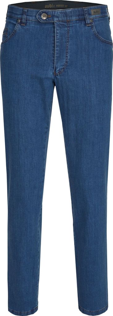 aubi Perfect Fit Herren Sommer Jeans Hose Stretch aus Baumwolle High Flex Modell 577 stone Größe 23