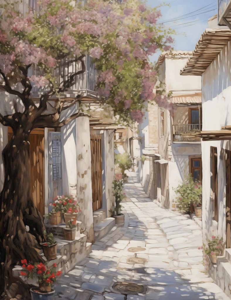 Plakat 50x65cm Charme der Altstadt