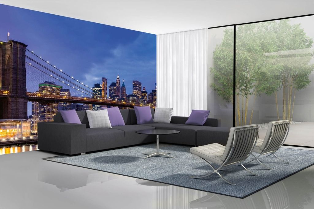 Vlies Fototapete UNTERES MANHATTAN 375 x 250 cm (inkl. Kleister) - Vlies Tapete, Wandtapete, Wandbilder - Tapete für Wohnzimmer Schlafzimmer, Bür...