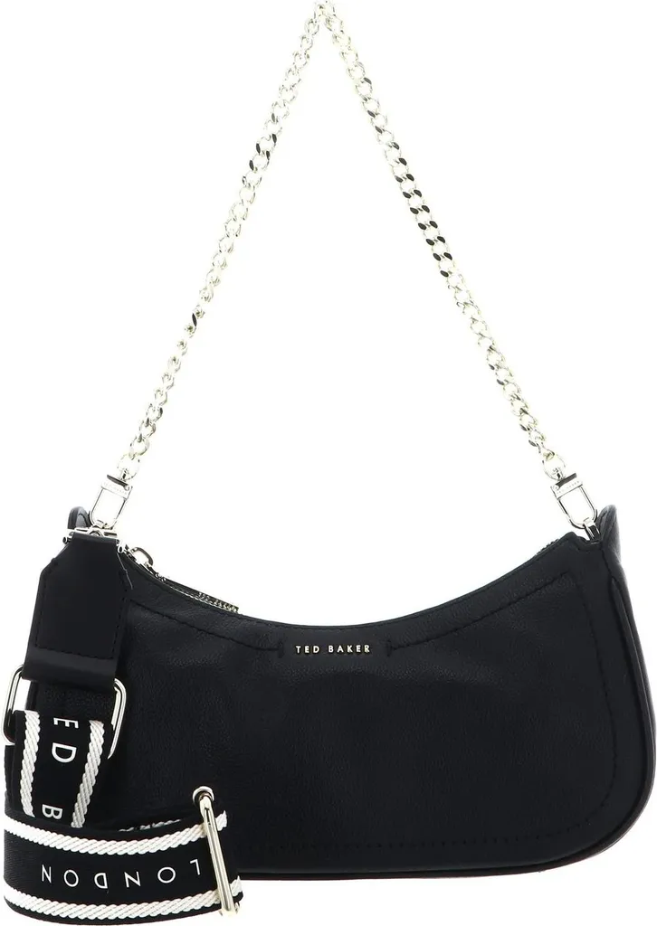 Sac à épaule en cuir noir pour femme Laarna Ted Baker chic et sobre