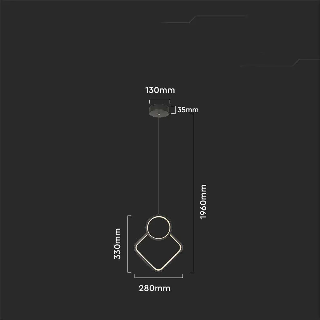 Suspension LED en acier noir 196 cm blanc neutre design industriel Loft