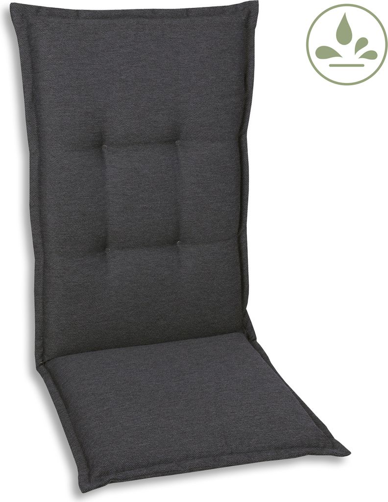 GO-DE Textil ,Cuscino per poltrona medio ,grigio ,20924-25 Immagine del prodotto 