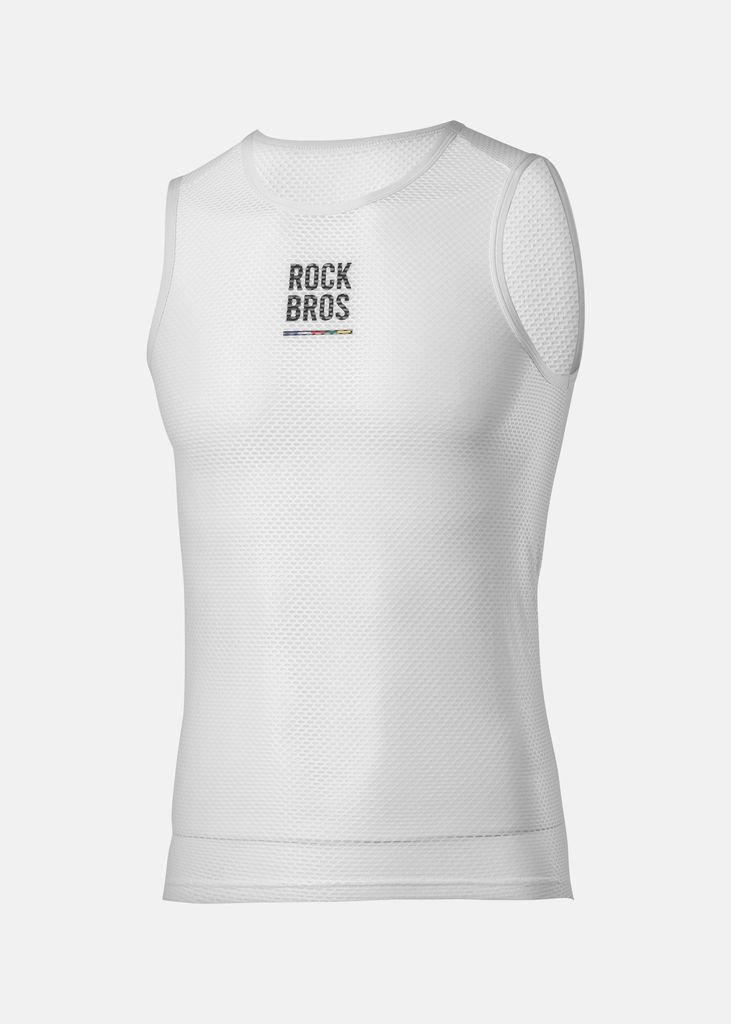 ROCKBROS Road to Sky Ärmellos Fahrradtrikot Unisex Schnelltrocknend Atmungsaktiv Dünn Für MTB Rennrad Weiß Größe L
