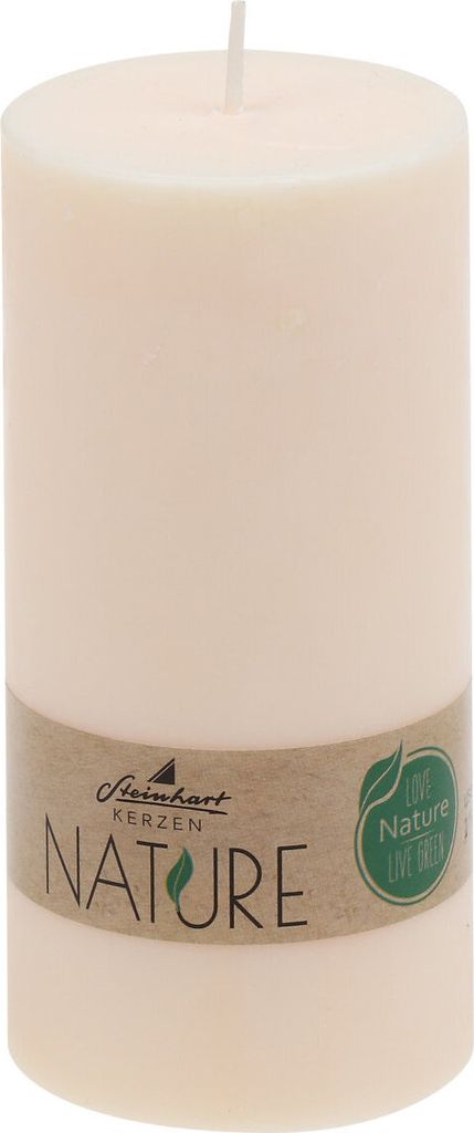 Stumpenkerzen Nature Creme 120 x Ø 58 mm aus 100% Produktbild 