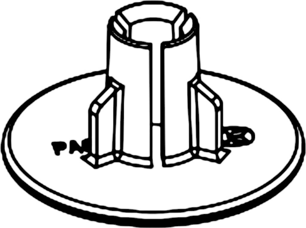 Kesseböhmer Rollenführungsscheibe für Rollinero Rollenhalter / Relingsystem