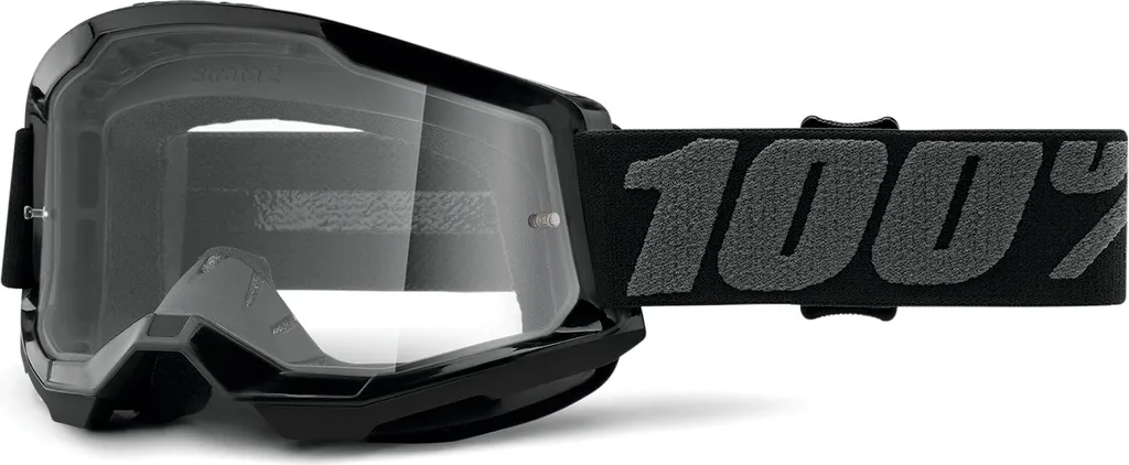 Lunettes de soleil vélo 100% STRATA 2 - Masque VTT Bleu et Blanc Speedlab