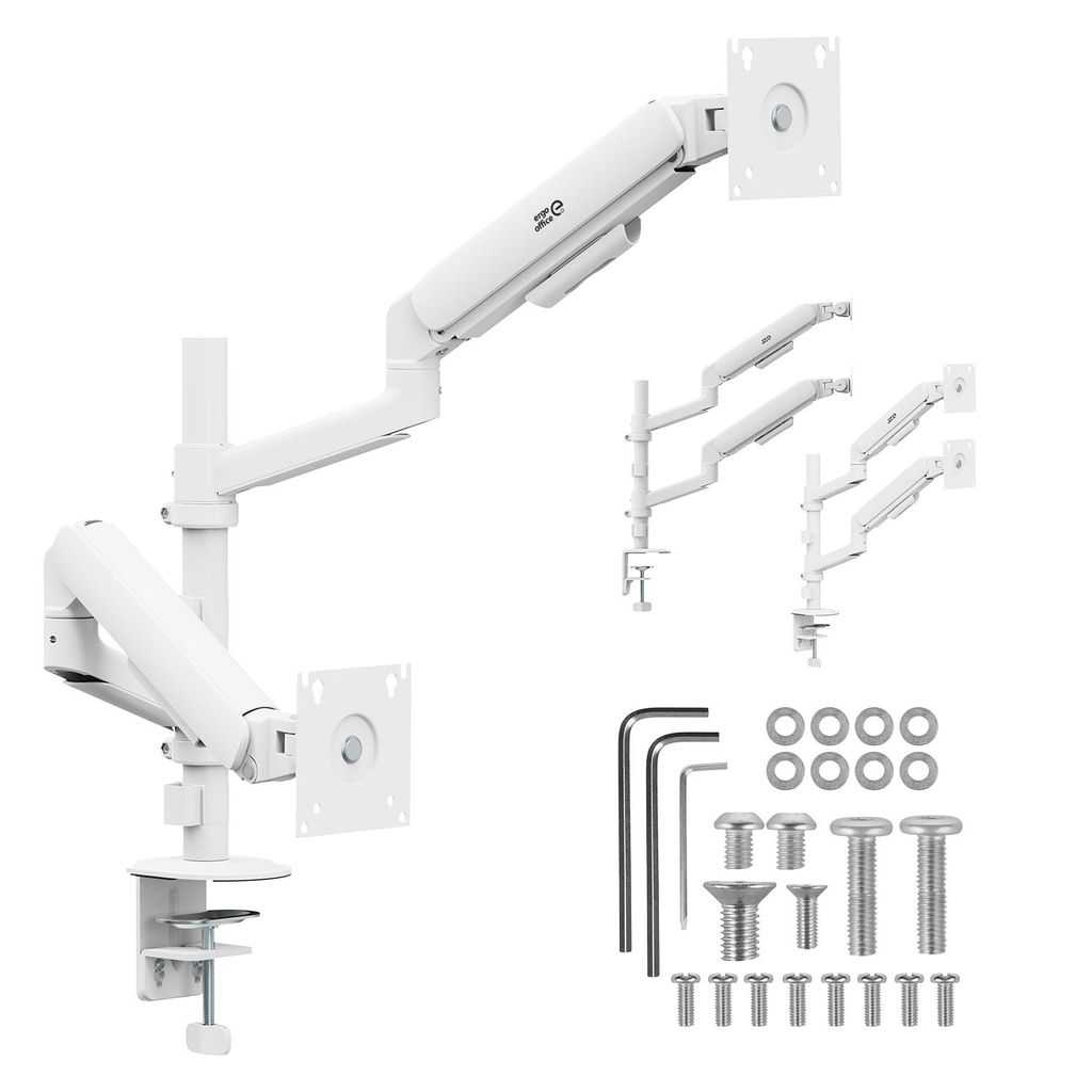 Držák/úchyt Ergo Office pro 2 monitory, plynulý Obrázek produktu 