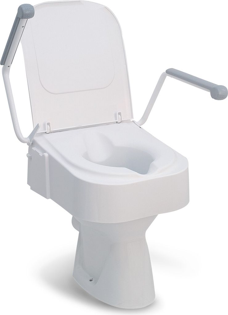 Drive Toilettensitzerhöhung mit Armlehnen- höhenverstellbar in 3 Positionen