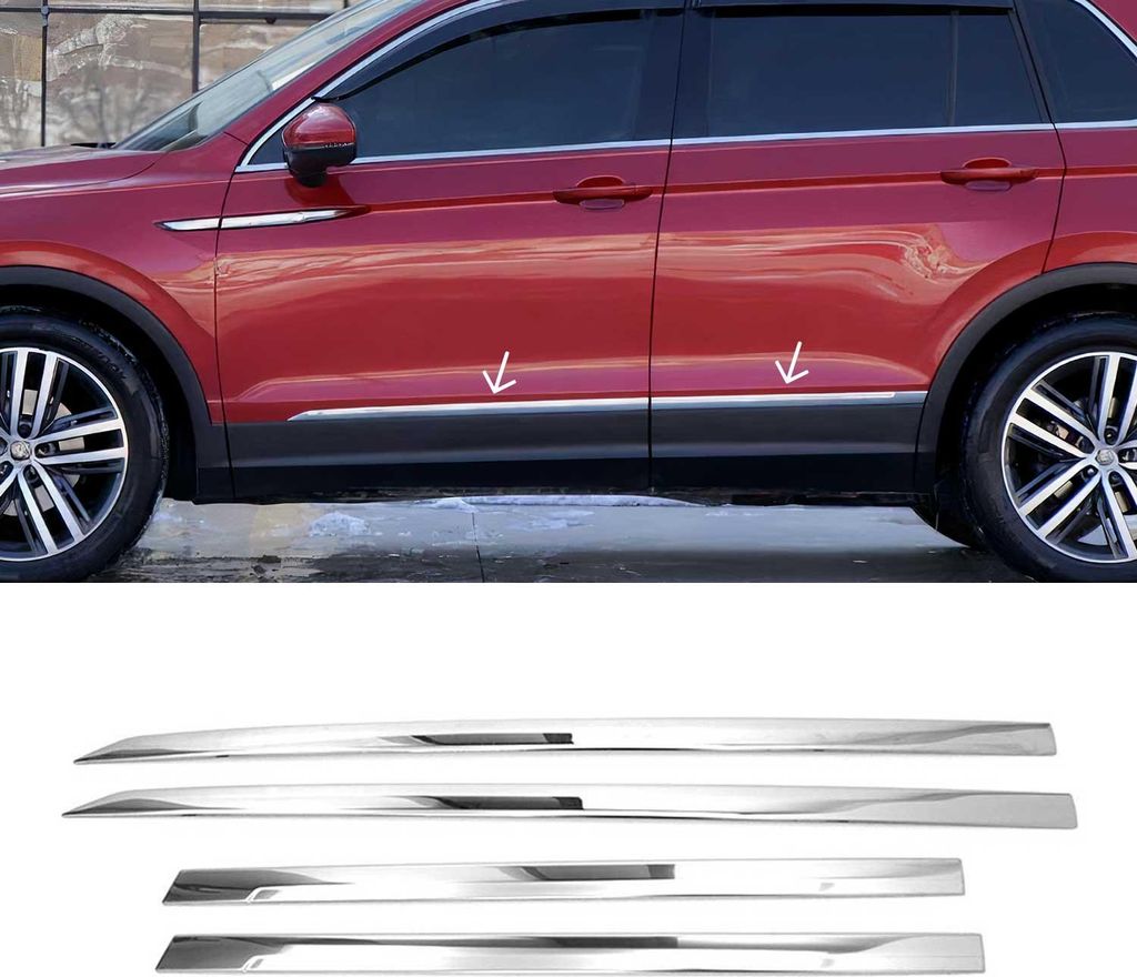 Seitentürleiste Türleisten Türschutzleisten für VW Tiguan Produktbild 