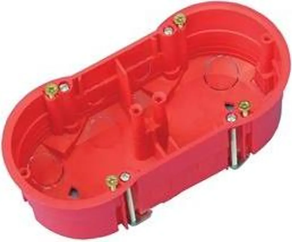 Boîtier d'encastrement rouge 68x46mm Pawbol A0010A pour appareillage
