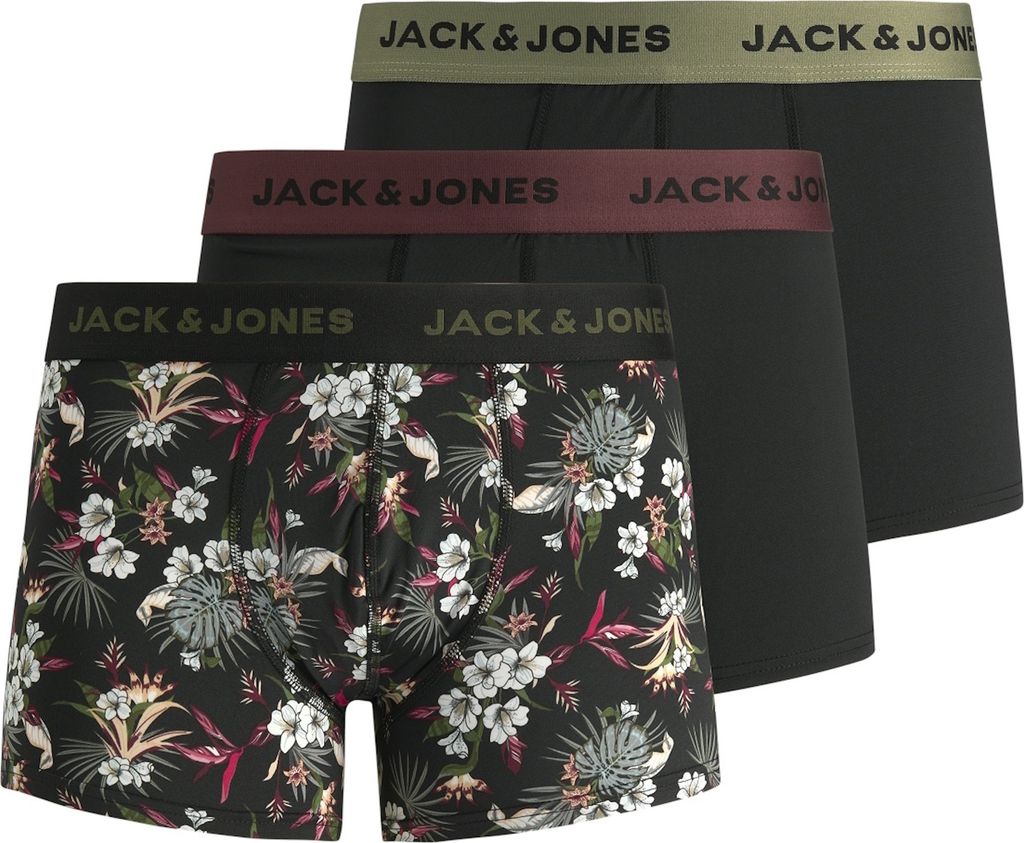 Jack & Jones Unterhose FLOWER Trunks 3er Pack Produktbild 