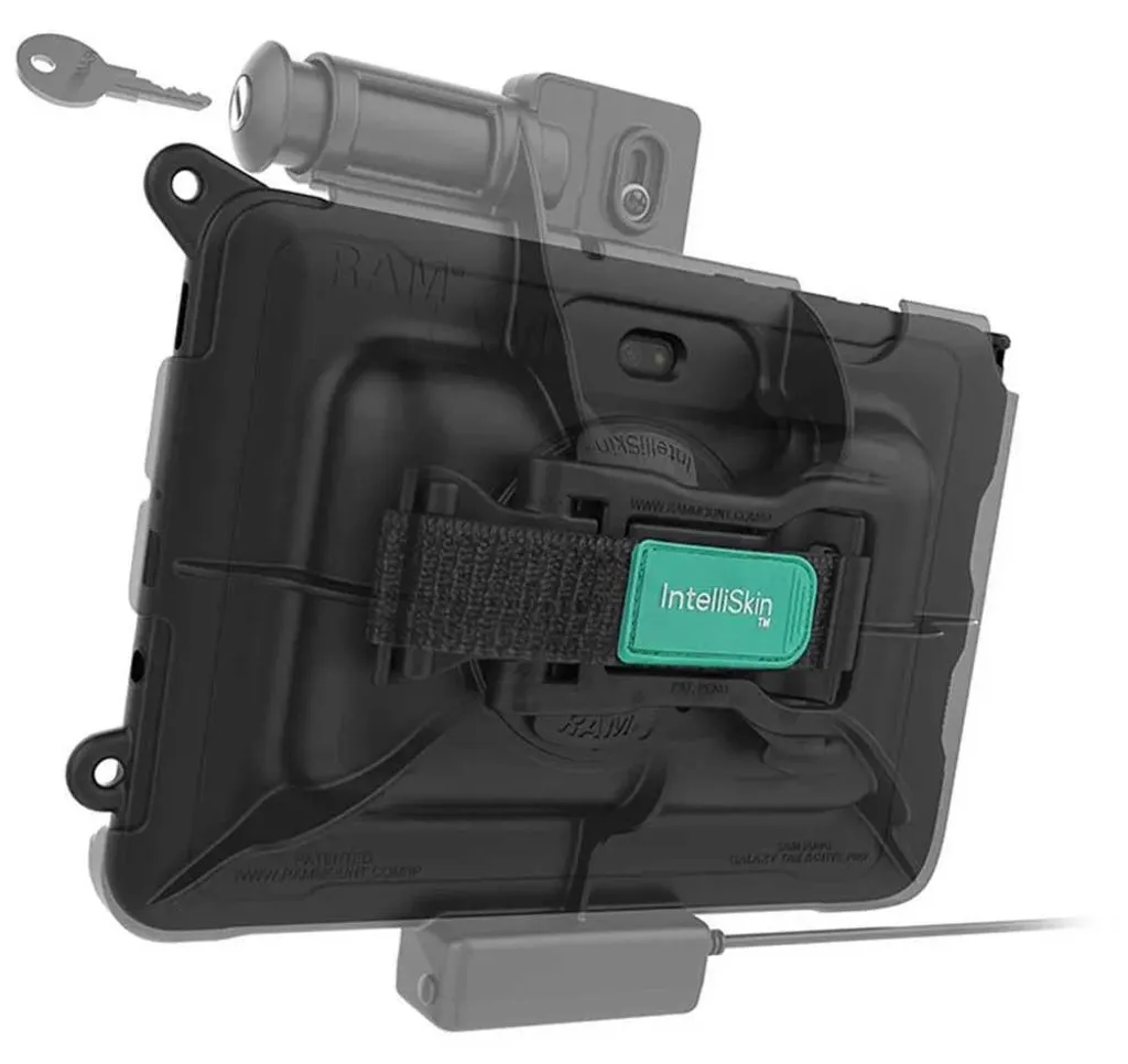 Support de charge sécurisé Tab Active4 Pro Ram Mounts USB-C Argenté - 4