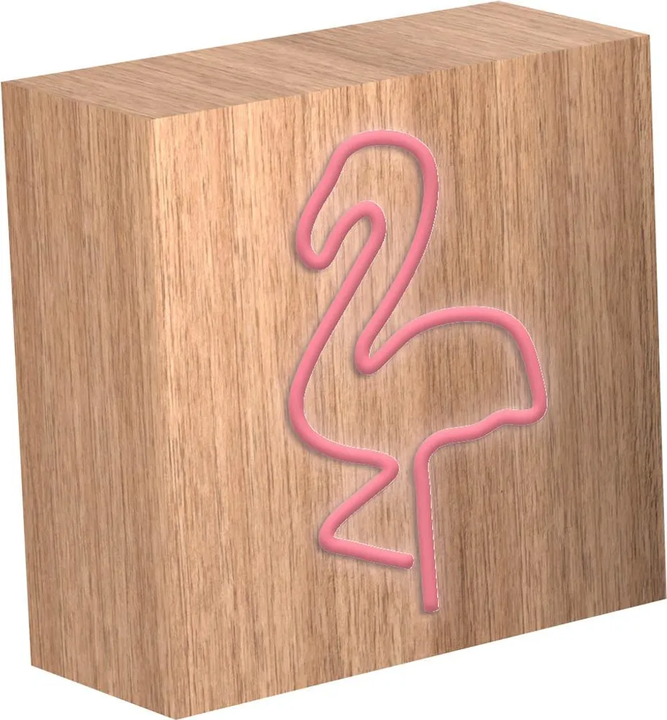 Enceinte Bluetooth Neon Flamingo L idéale pour déco et charge mobile