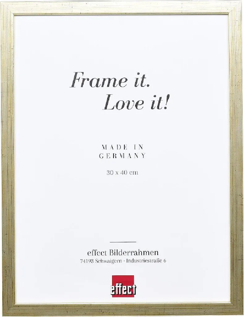 Cornice in legno Effect Profilo 58 antico argento 35x50 cm