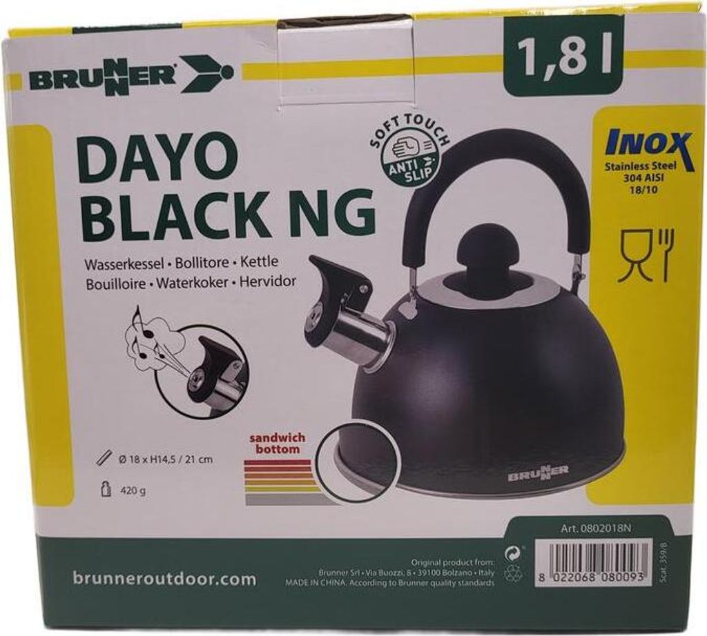Brunner Dayo Black Wasserkessel