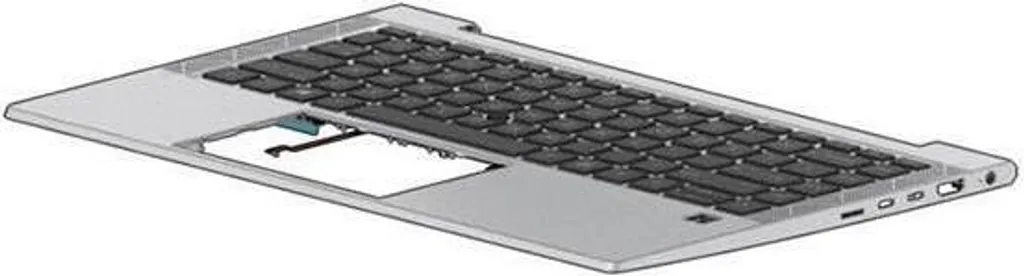 Couvercle HP avec clavier CP+PS SWISS M36310-BG1 pour PC Portable HP