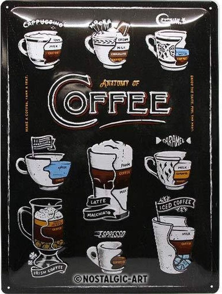 Nostalgic-Art - Blechschild 30 x 40 cm - Coffee & Chocolate Produktbild 