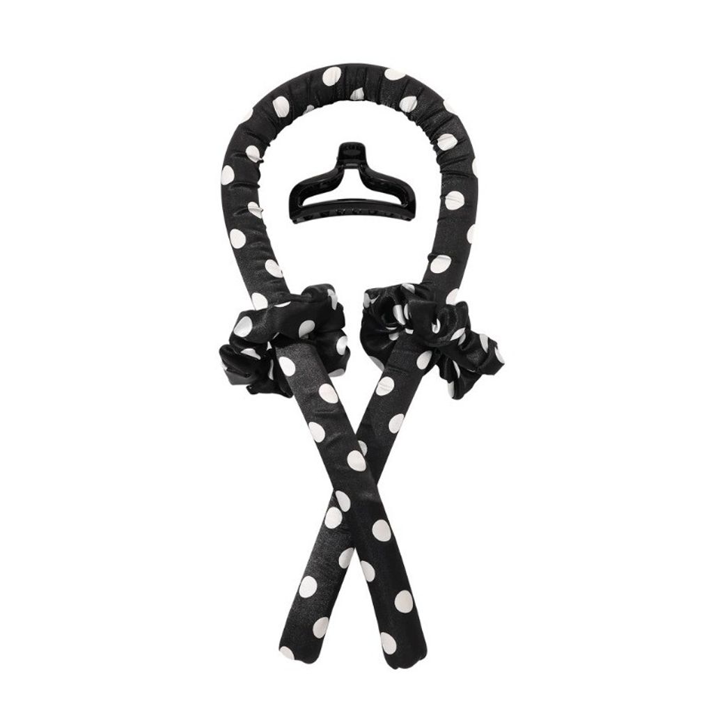 Lockenstab zum Erzeugen von Wellen ohne Beschädigung, Satinrosa, 100 cm x 3 cm