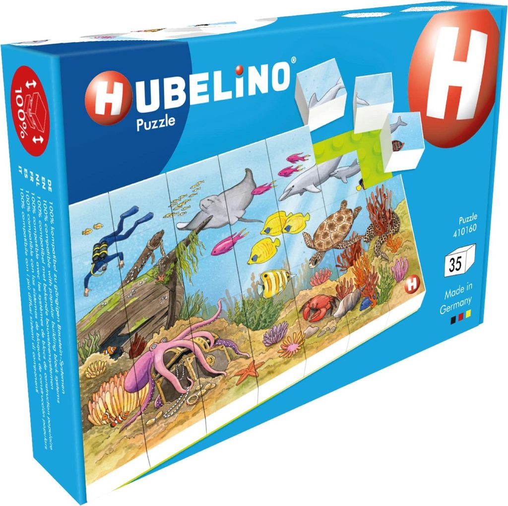 HUBELINO Puzzle Bunte Unterwasserwelt (35-teilig)