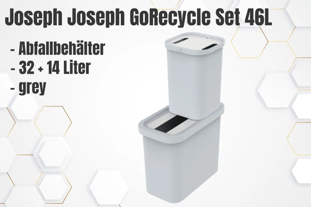 Solution tri sélectif cuisine GoRecycle Joseph Joseph 46 Litres - 20