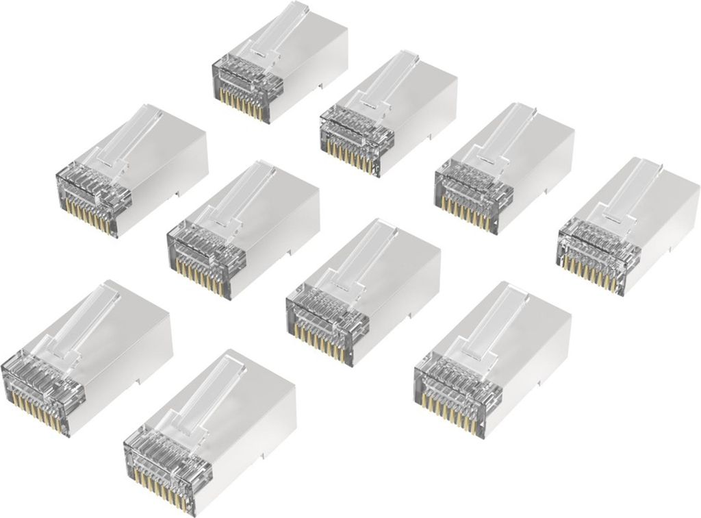 Hama Netzwerkstecker CAT-6a, 10 Gbit/s, 10 Stück