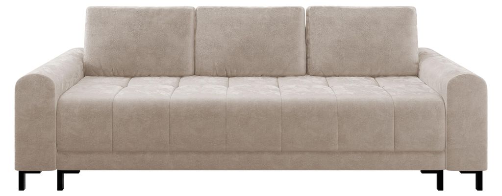 MIRJAN24 Schlafsofa Aris, Wohnzimmer Sofa mit Bettkasten und Schlaffunktion, Couch, Ausziehmechanismus MOS (Farbe: Velo 623)