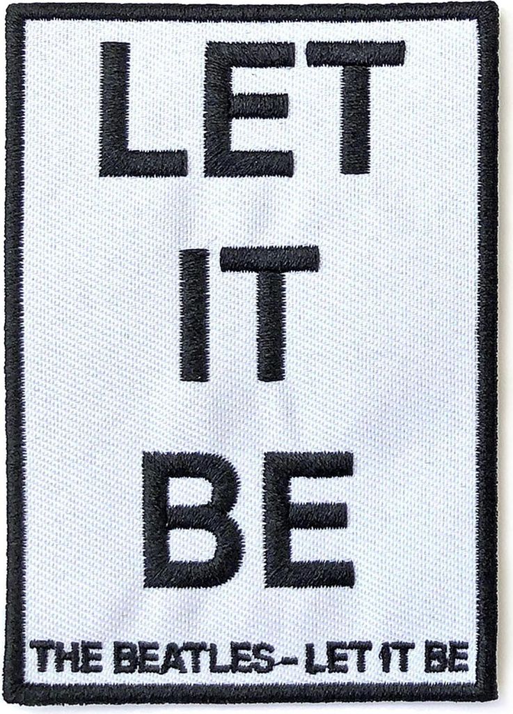 The Beatles - Patch "Let It Be" RO6886 (Einheitsgröße) (Hellblau)