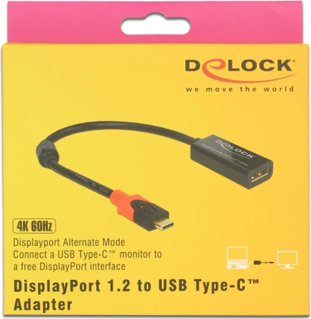 Delock 63928: Miglior Adattatore DisplayPort a USB-C per Monitor 4K