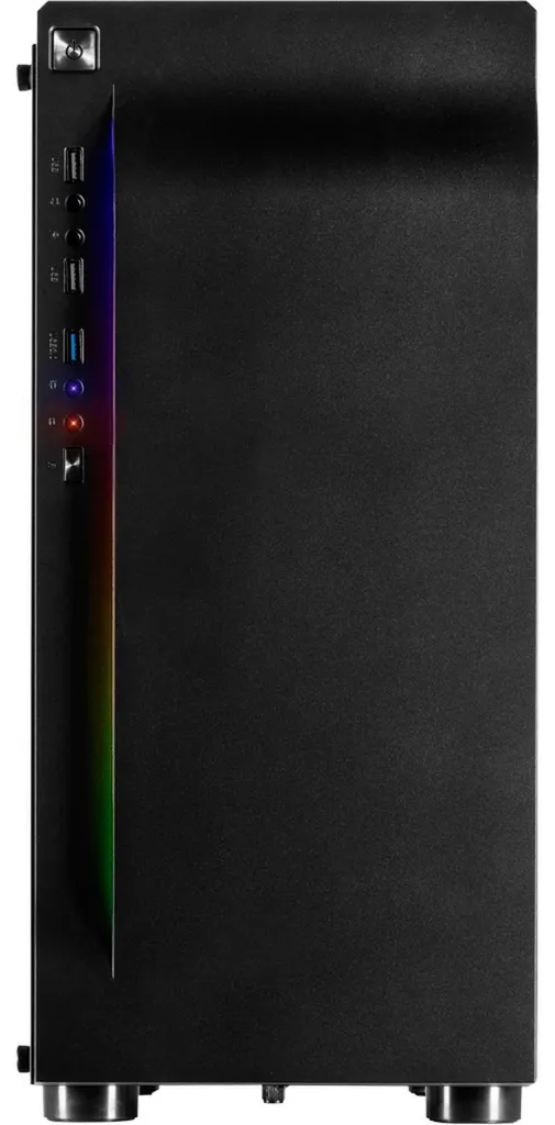 Inter-Tech A-3411 Creek RGB Boîtier PC Gaming avec Verre Trempé ATX