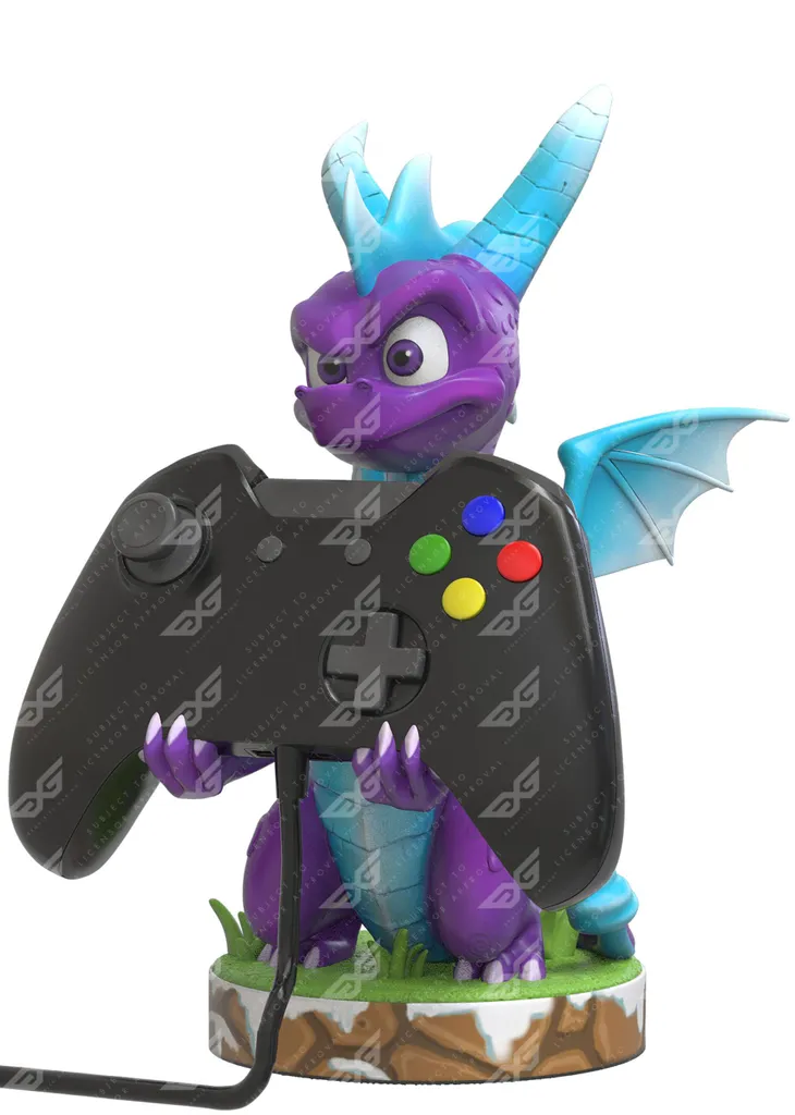 Support Manette Spyro the Dragon de 21cm - Figurine de Charge Exquisite