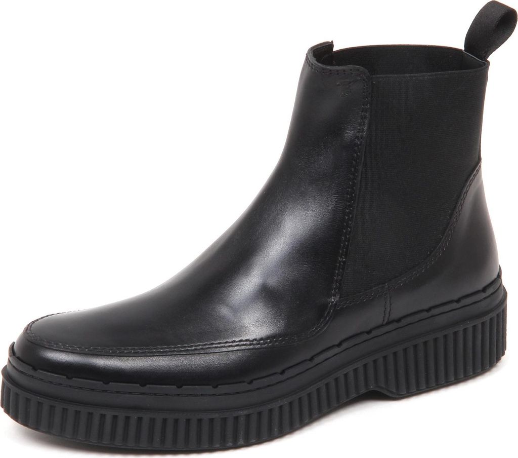 E2834 beatles donna nero TOD'S scarpe tronchetto shoe boot woman