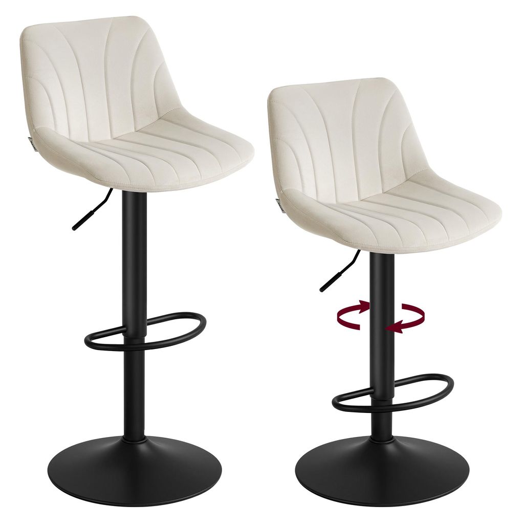 VASAGLE Barstuhl 2er Set, Küchenhocker, 88-108 cm Produktbild  KI-generiertes Bild