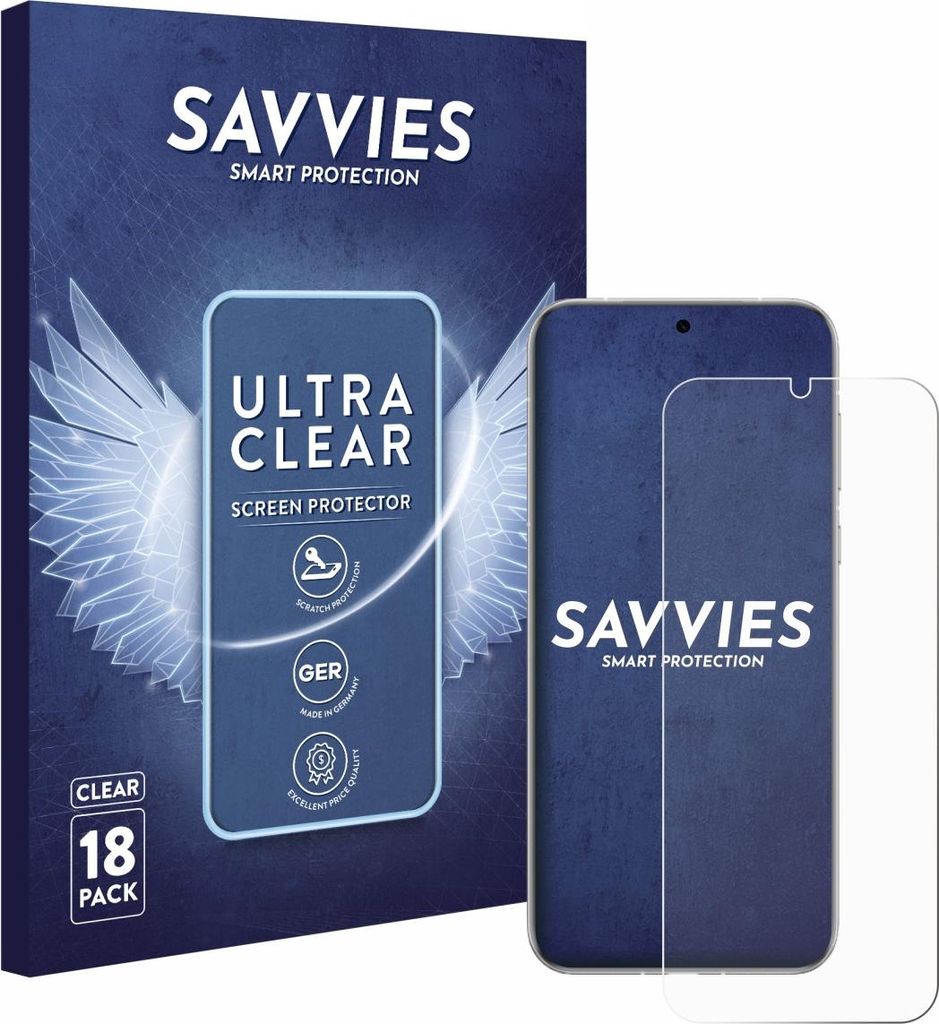 18x Für Huawei Pura 80 Pro Schutzfolie Savvies Displayschutz Display Schutz Folie Klar Transparent