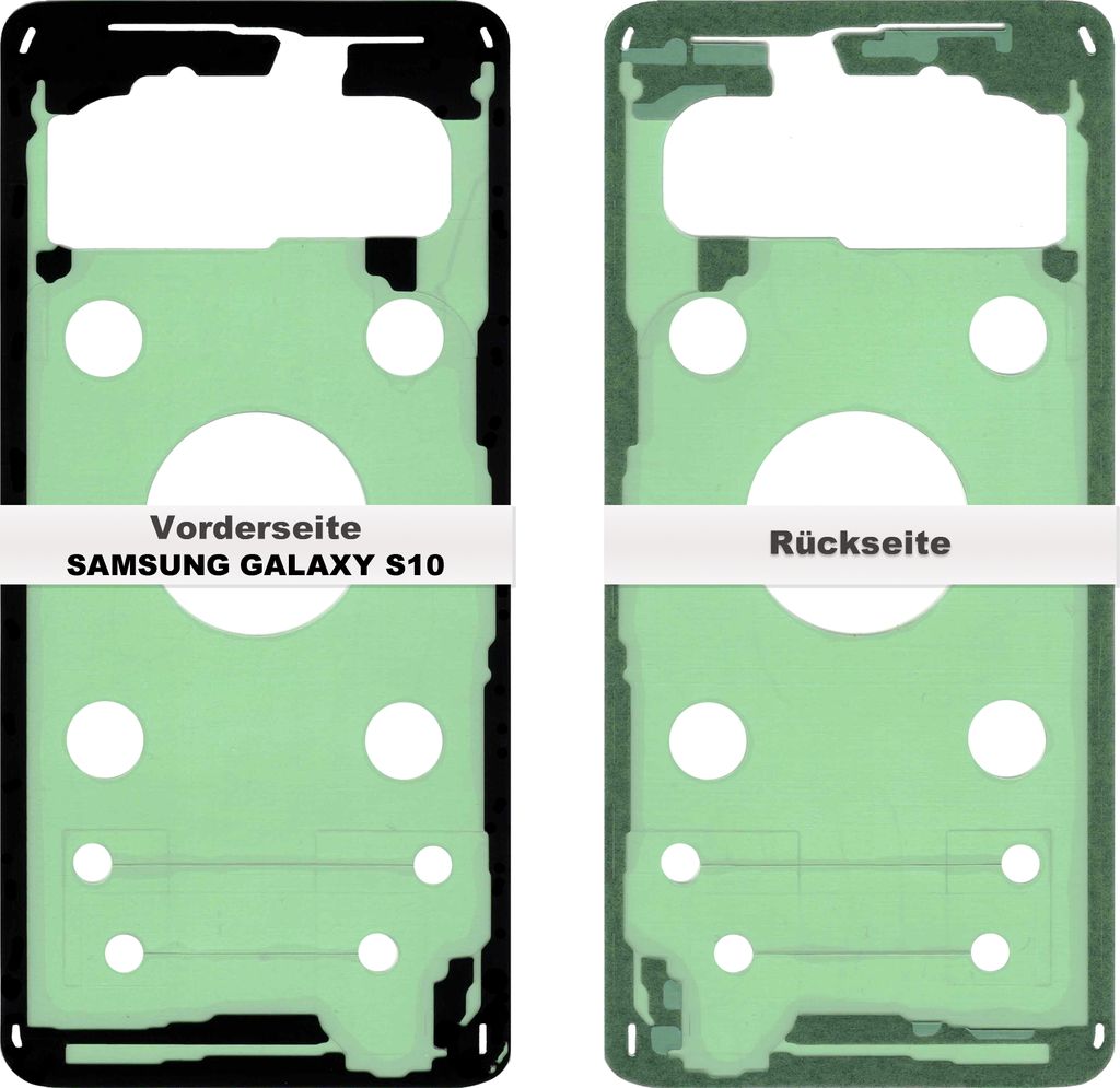 Samsung Galaxy S10 G973 Akkudeckel Klebefolie Kleber Produktbild 