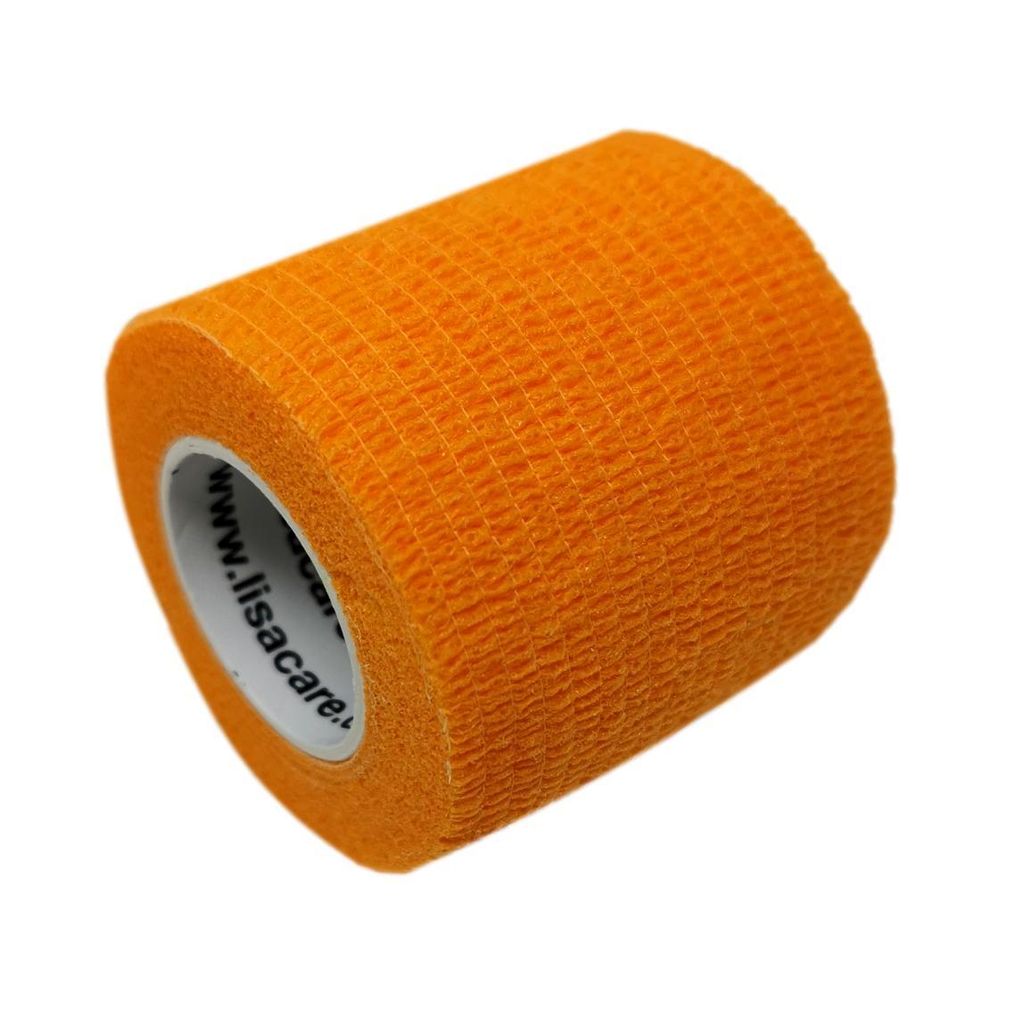 LisaCare selbstklebender Verband - Orange - 5cm x 4,5m Produktbild 