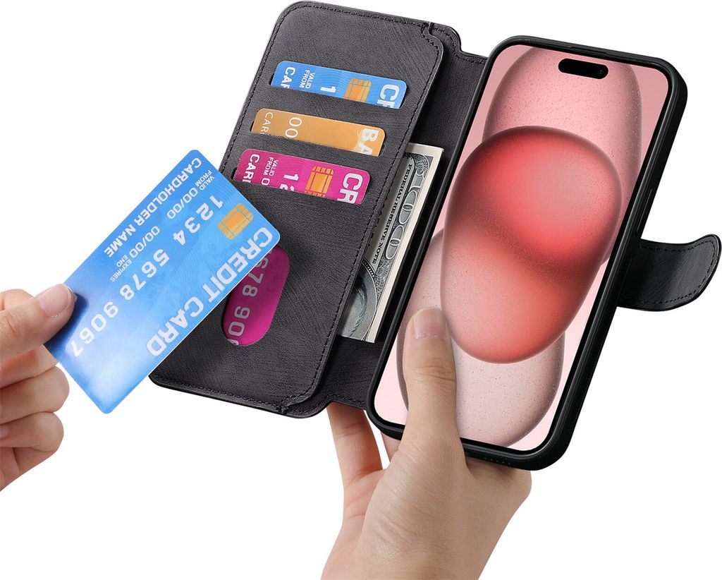 INF MagSafe Wallet Case für iPhone 16 Pro Max – Abnehmbare 2-in-1-Hülle iPhone 13