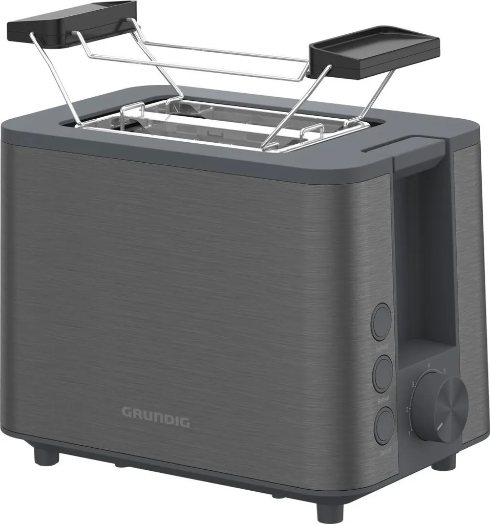 Grille-pain 2 fentes Grundig TA 7340 en acier inoxydable brossé