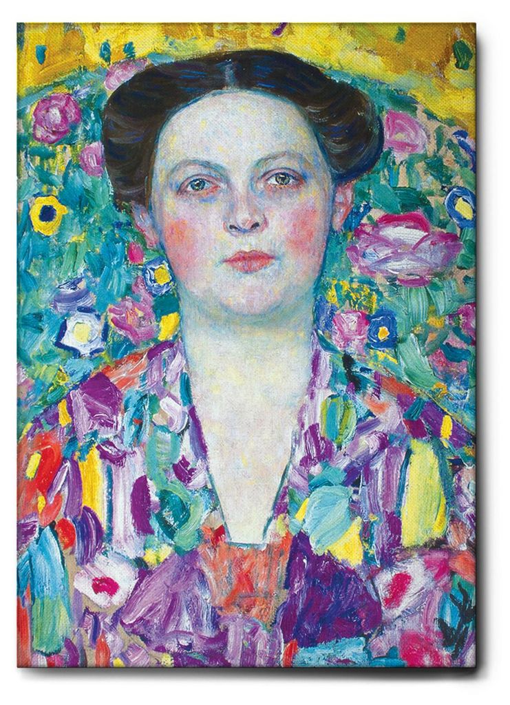 Giallobus - Nahaufnahme von Eugenia Primavesi - Gustav Klimt - 50L x 70W cm - Bild - Leinwand mit Standardrahmen