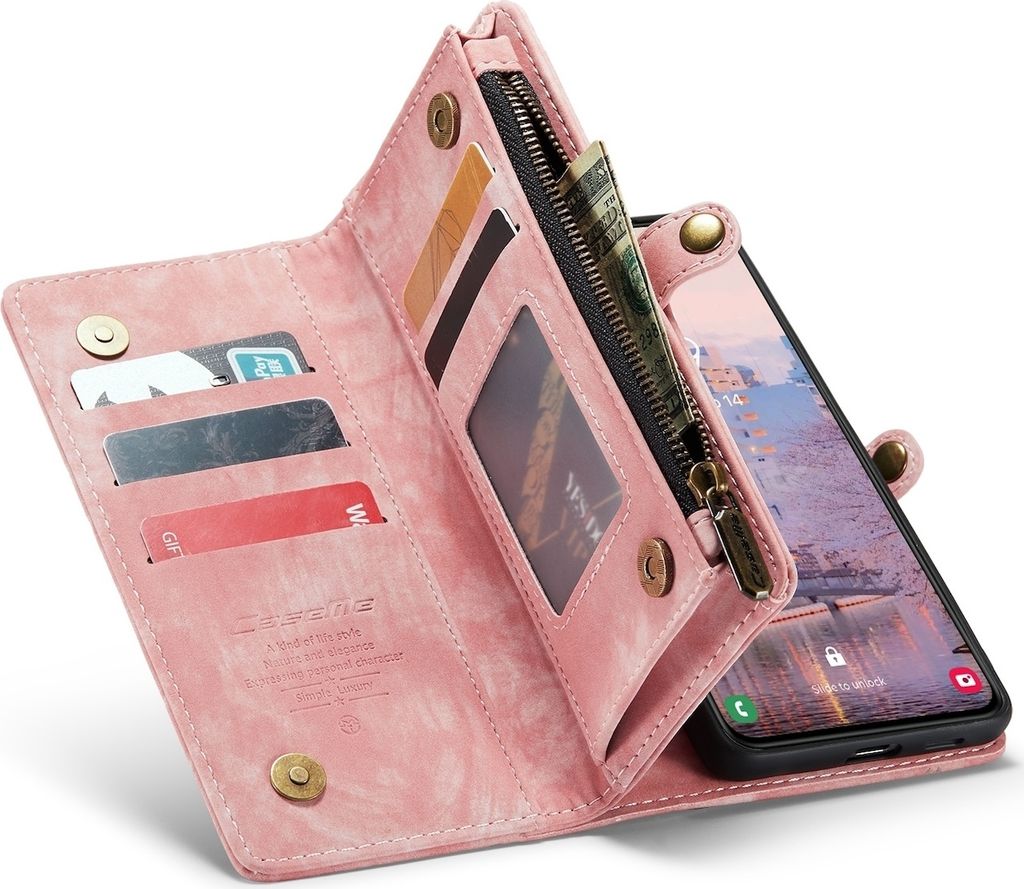 Für Samsung Galaxy S24 Plus CaseMe Kunstleder Multifunktion Produktbild 