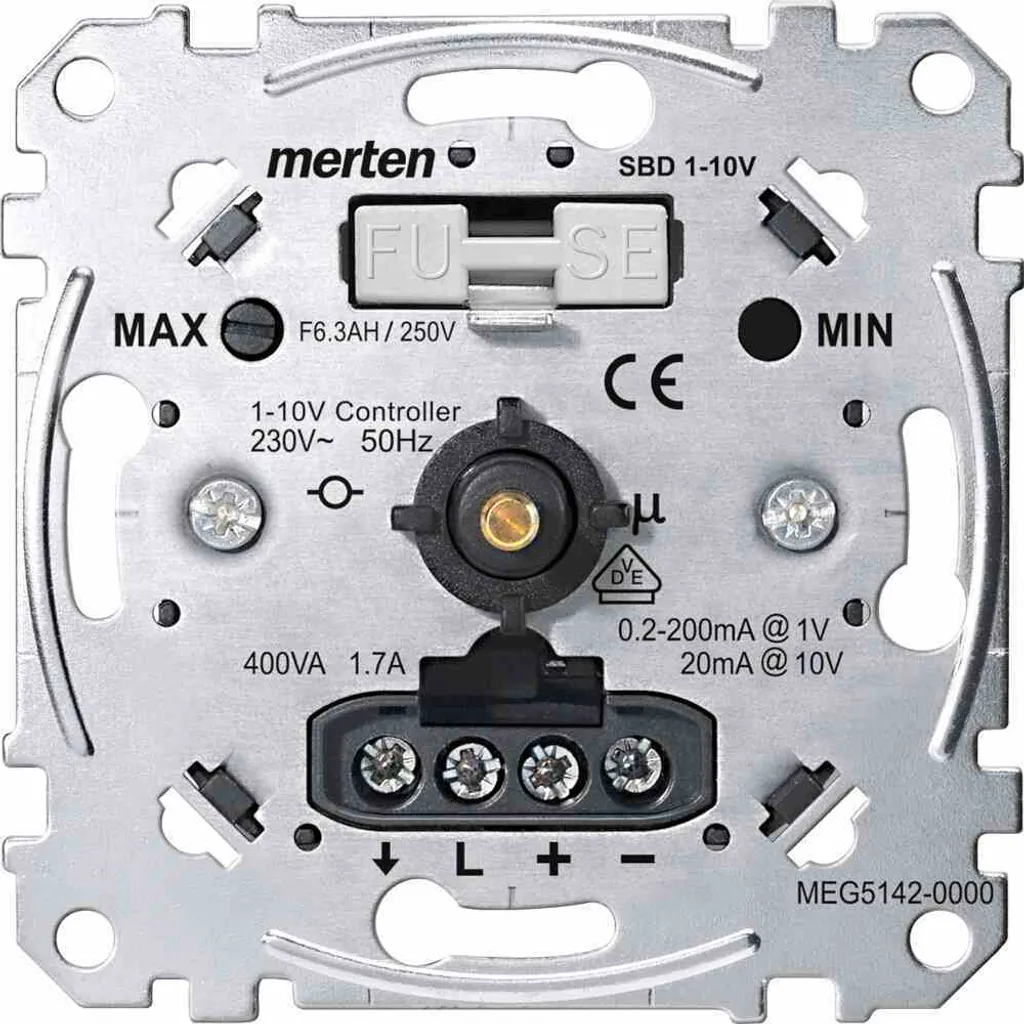 MERTEN MEG5142-0000 Insert potentiomètre avec interrupteur à pression 1,7A