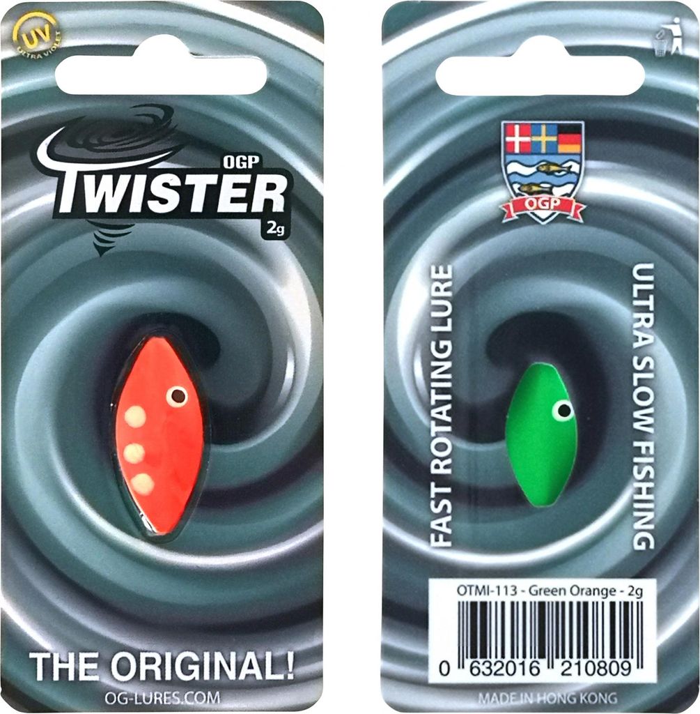 Westin Twister 2,7cm 2g - Inlineblinker, Farbe:Green / Orange