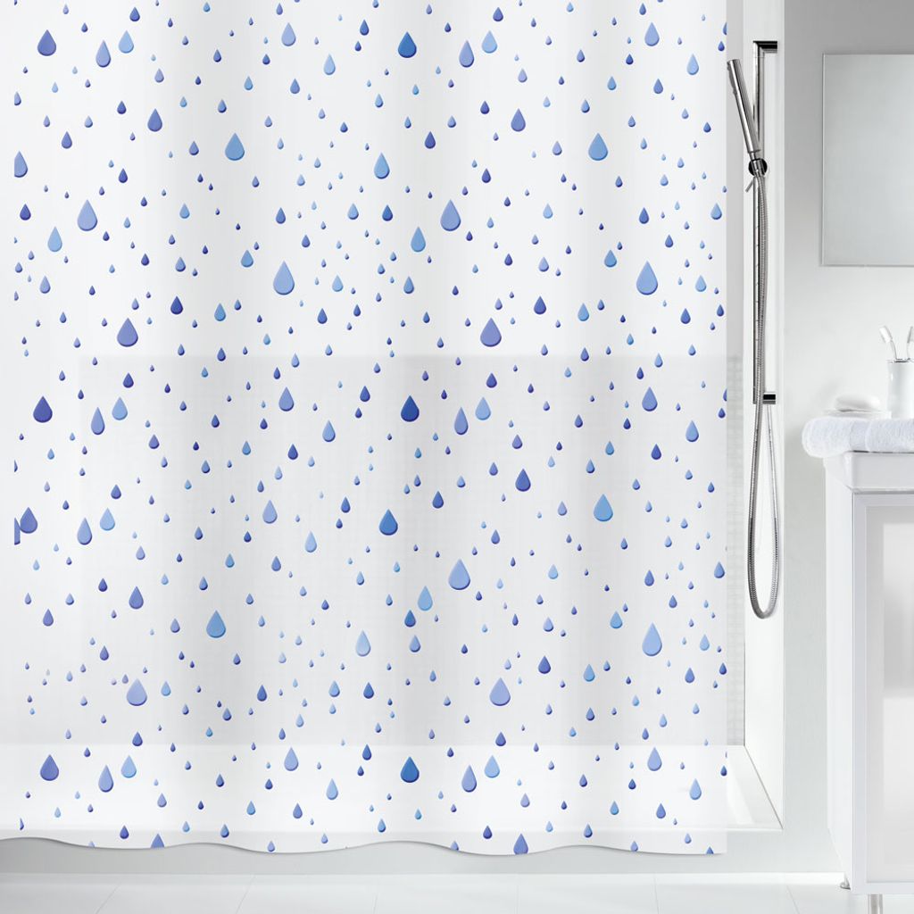 PUOJIEAT Duschvorhang Blauer Himmel Mit Weißen Wolken - 3D Design, Wasserdicht & Schimmelresistent - 300x200 Cm Mit 12 Haken