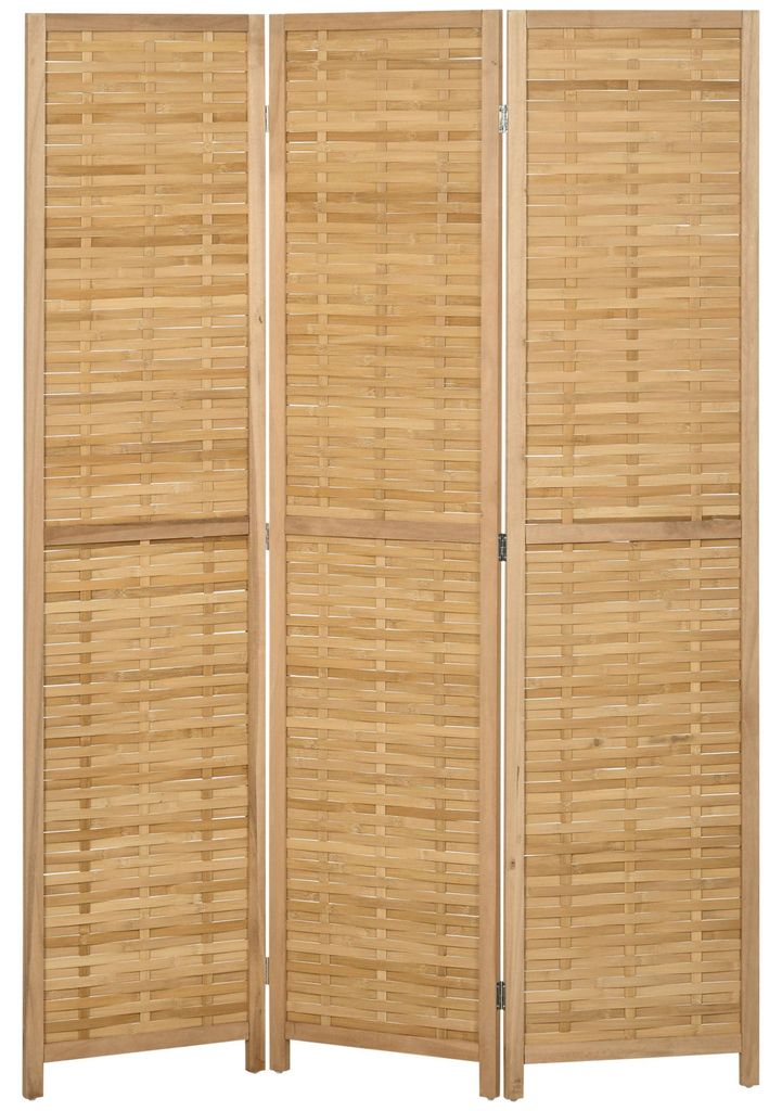 HOMCOM Paravent 3-teiliger Raumteiler 120x170 cm Trennwand Produktbild 