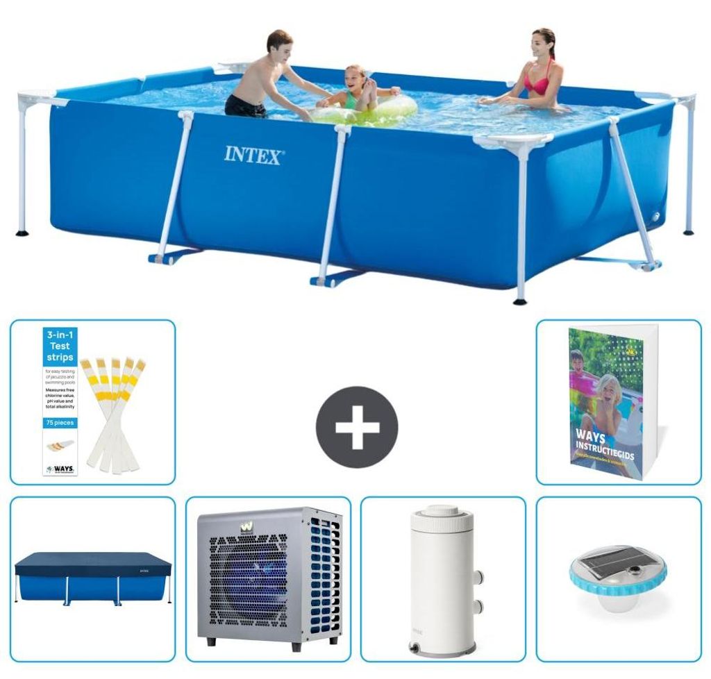 Rechteckiger Frame Pool - 300x200x75 cm - 7-teilig S1