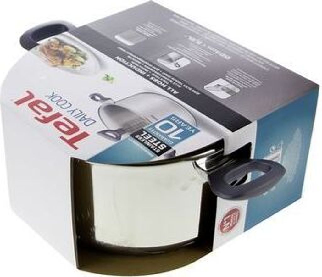 Tefal Daily Cook G7124645, 4,5 l, Rund, Edelstahl, Produktbild 