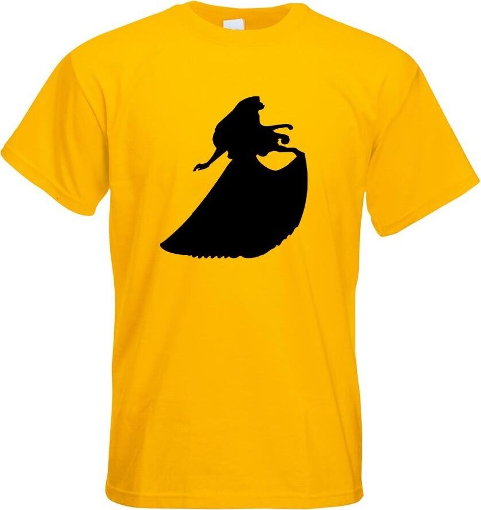 Kiwistar - T-Shirt - gelb - Prinzessin Motiv Bedruckt Funshirt Design Print - mit Motiv Bedruckt - Funshirt Design - Sport - Freizeit - Herren - XXL