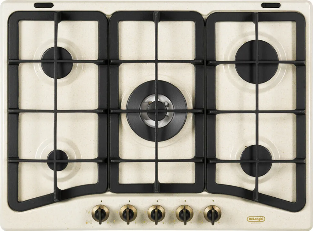 De'Longhi AVF 57 PRO Table de cuisson gaz 5 brûleurs 68 cm Inox