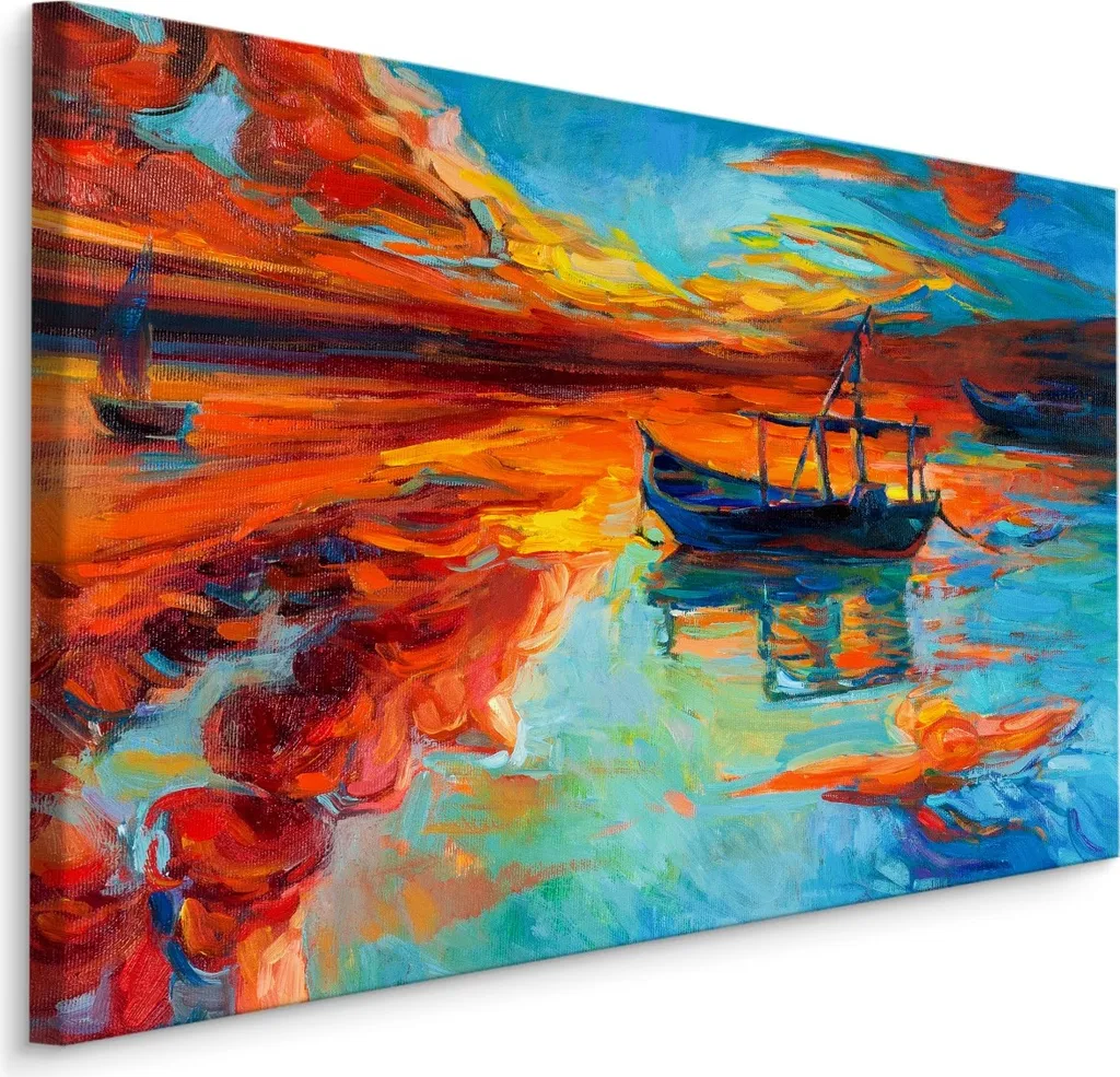 Carta Parati Mare 100x70 XXL Barche e Cielo - Qualità Artigianale